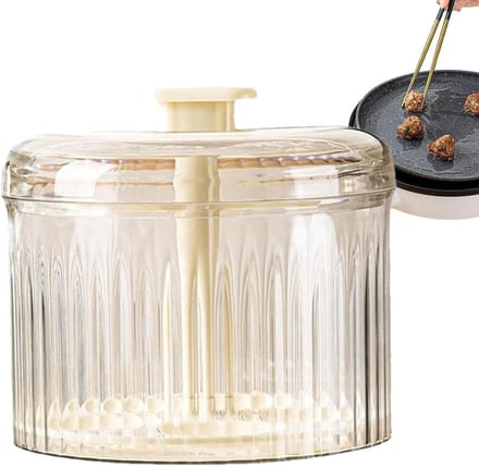 Gehaktbal Maker - Keuken Tool - Eten Bereiden - Maakt 5 tegelijk - 12.5 x 11 cm - Romig