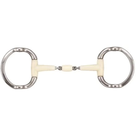 Dubbelgebroken contour paardenbit + roller Soyo Happy mouth