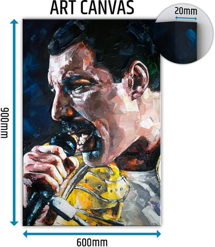 Freddie Mercury 04 canvas 60x90 cm