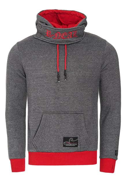 Sweatshirt met hoge kraag en capuchon