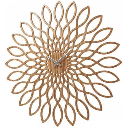 Karlsson Wandklok Sunflower - MDF hout finish - Ø60cm - Scandinavisch