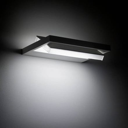 Stilnovo LED wandlamp Tablet W1, breedte 24 cm, wit