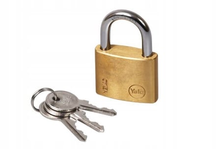 Yale Messing Hangslot 40mm - Robuust en Veilig