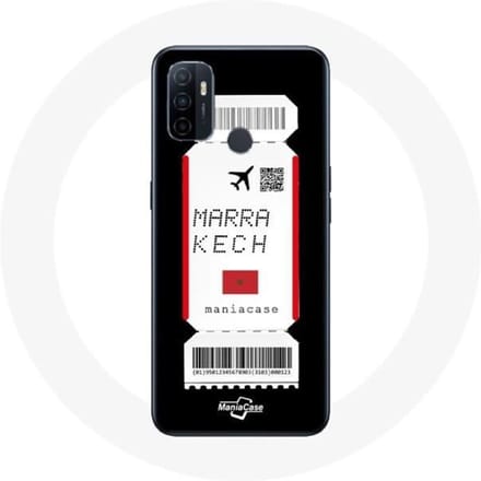 Coque - Oppo - A53 - Souple - Noir - Billet d'avion Marrakech Maroc