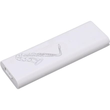 Saxofoon Rieten Koffer Draagbare Beschermende Enkele Houder ABS Universeel voor Klarinet white