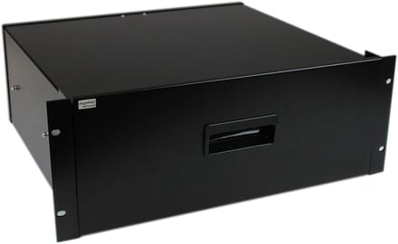 Racklade - Serverlade Opbergruimte - Serverapparatuur Opbergen - Universele 19 Inch Pasvorm - 4 HE - Zwart