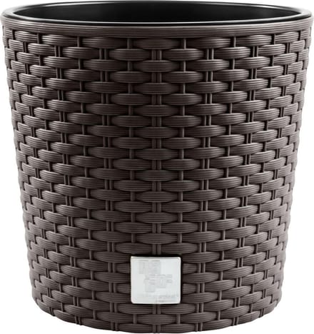 Bloempot met inzet Prosperplast Rato Round DRTUS200L-440U umbra