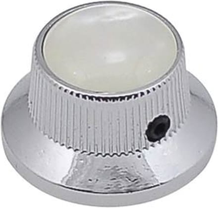 Boston KCH-261 Bell Knop met Parelmoer Inleg in Chroom
