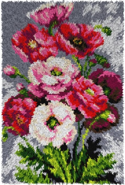 Orchidea knoopkleed KLAPROZEN - 50 x 75 cm - INCLUSIEF KNOOPHAAK