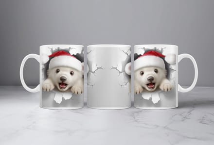 Koffiemok kerst 3D beer