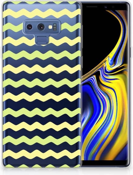 Samsung Galaxy Note 9 TPU bumper Waves Yellow