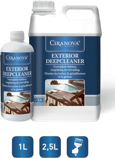 Ciranova Exterior Deep Cleaner - 1 liter - houtreiniger - ontgrijzer