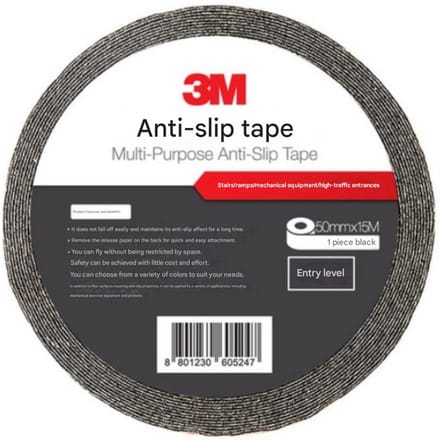 3M Universele Antislip Multifunctionele Antislip Tape Zwart 50 mm x 15 m gray