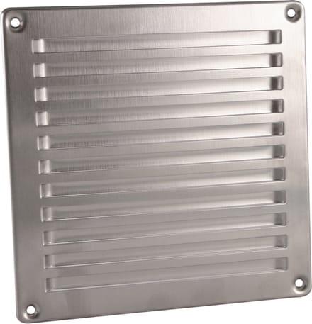 RVS ventilatierooster In-Line 200x200mm