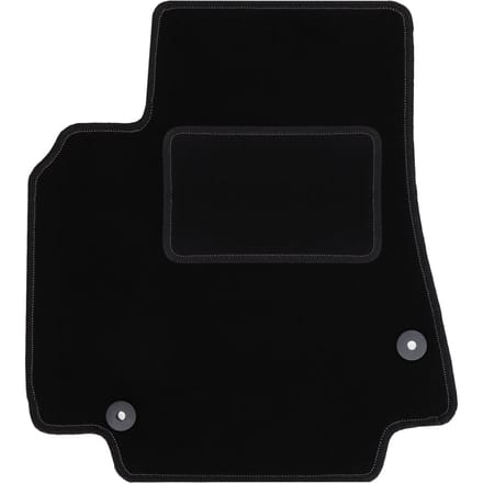 Chauffeursmat zwart voor: Peugeot Partner II combivan, Tepee, 5-zits (2008-2018)