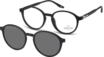 Montana Leesbril MRC4 +1:50 ZWART inclusief Clip-on zonnebril