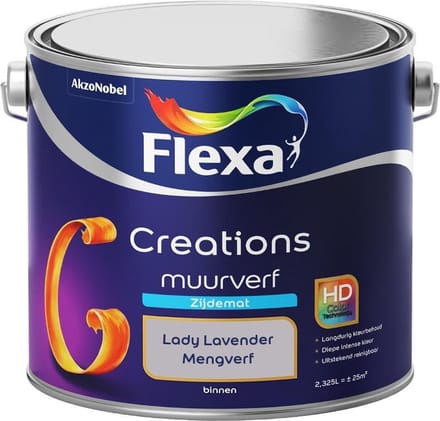 Flexa - Creations Muurverf Zijdemat - Lady Lavender - Mengverf - 2,5 L