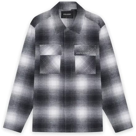 Gestrikte overshirt met schaduwgeruit patroon Lyle & Scott