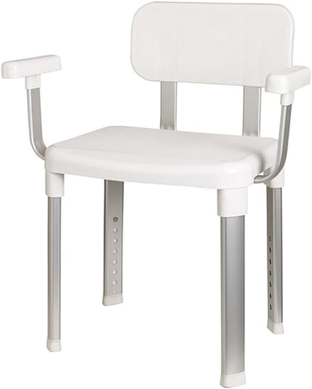 CLVP® Douchestoel met Armleuning - Douchekruk - Extra Stevig