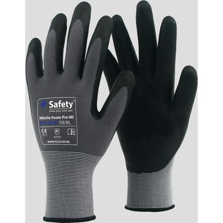 +Safety 59-300 handschoenen | Nitril Foam Pro HD