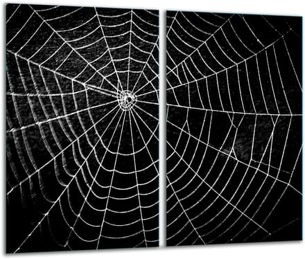TMK ArtDeko - Snijplank Glas - Zwart - 2x 30x52 cm - Inductie Compatibel