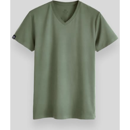 Heren V-hals Korte Mouwen T-Shirt