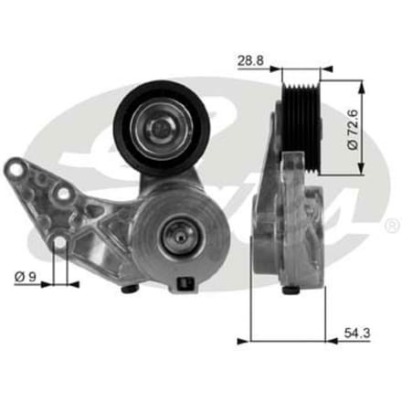 Spanpoelie, V-riem GATES T38208