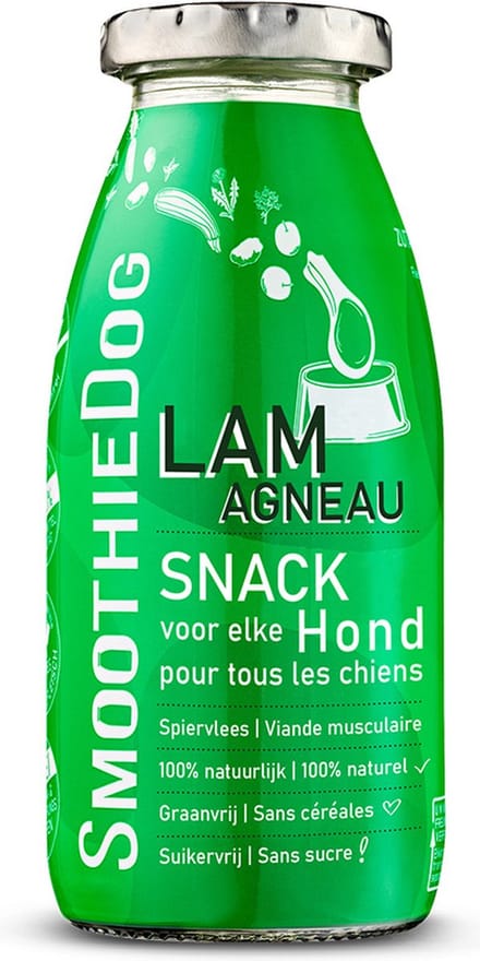 SmoothieDog lam - smoothie voor honden - 100% natuurlijk