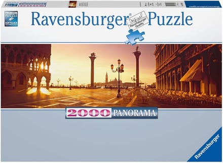 Panorama Puzzel Tekening Venetië San Marco Plein 2000 Stukjes