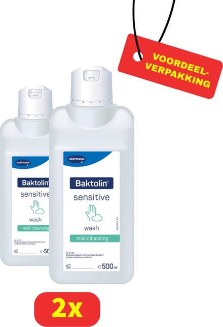 Hartmann Baktolin Sensitive Waslotion - Handzeep - 2 x 500ml - Voordeelverpakking
