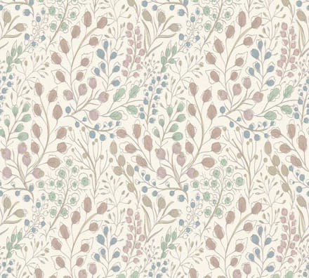 SUBTIELE BLOEMETJES BEHANG | Landelijk - wit roze groen blauw - A.S. Création Attractive 2