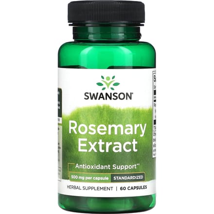 Rozemarijnextract, Gestandaardiseerd, 500mg, 60 Capsules