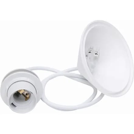 Kopp snoerpendel voor lamphouder E27 wit (216901045)