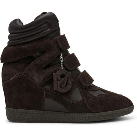Sneakers van leermix model 'Mavis'
