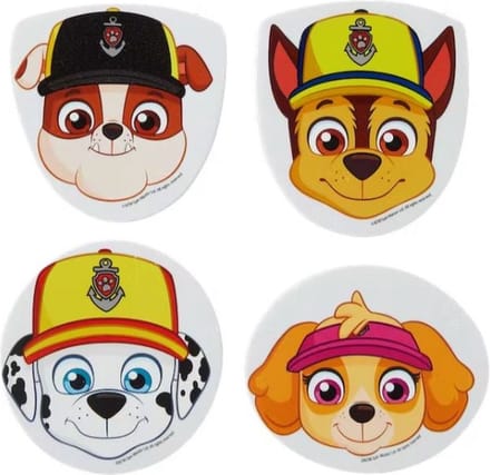 Paw Patrol Bad Vormen - Wit / Multicolor - Kunststof - 4 Stuks