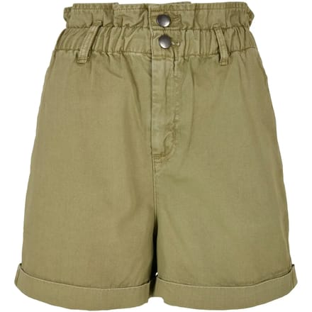 Urban Classics - Paperbag Korte broek - Taille, 29 inch - Groen