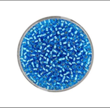 9660-944 Jap. Miyukirocailles - 2,2mm - silverlined aqua - 12 gram