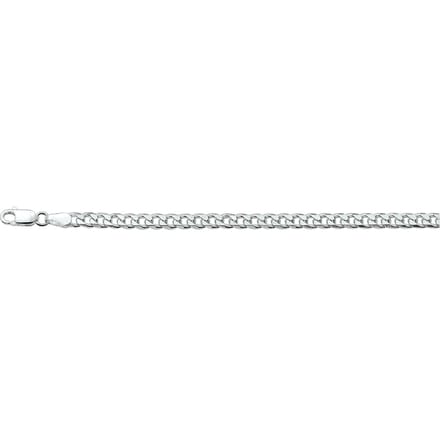Vigor armband geslepen gourmet 4,0 mm - Zilver