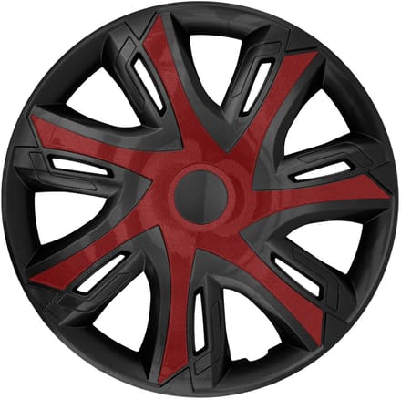 NRM - N-Power Wieldoppen 14" - Set van 4 stuks - Donker rood/zwart