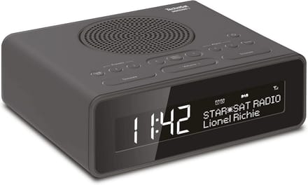 DAB+ wekkerradio met dubbele wektijden, sluimerfunctie en dimbaar display