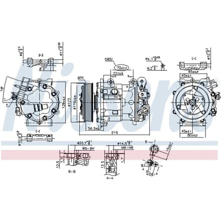 Compressor airconditioning NISSENS 89362