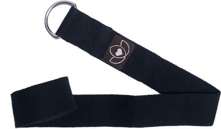 Yoga riem / strap extra lang zwart - Lotus