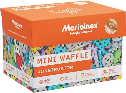 Mini wafel blokken bouwen 500 stuks - Marioinex - vanaf 3 jaar