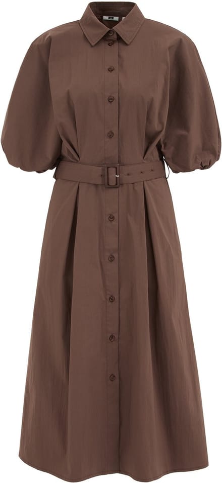WE Fashion Dames jurk met ballonmouwen