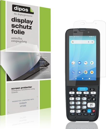 dipos – 4x Matte Beschermfolie geschikt voor Unitech HT330 | Krasbestendige & antireflecterende Screenprotector Ultra-Thin