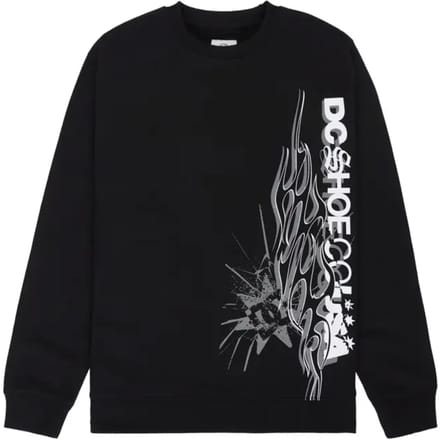 Dc Shoes Dc Side Flame Sweatshirt Zwart S Man
