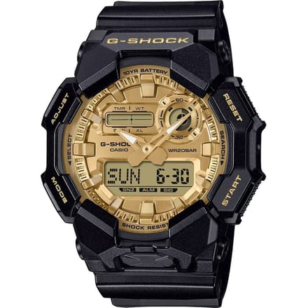 G-Shock Classic Style GA-010GGB-1A9ER Black and Gold Horloge