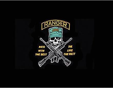 Vlag Ranger-zwart