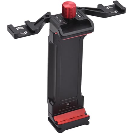 Andoer Universele Tablet Statiefbevestiging Aluminiumlegering Tablethouder 108-242mm Verstelbare Klembreedte zwart
