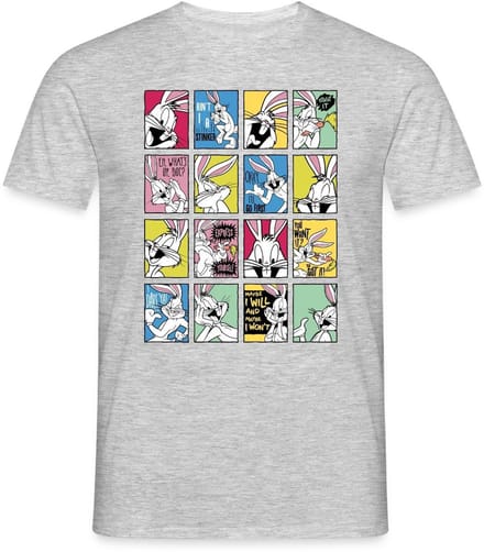 Looney Tunes Bugs Bunny Tiles T-Shirt Heren